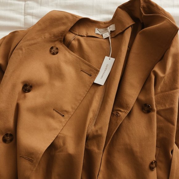 NWT | Outerknown Trench Coat in Camel - Picture 5 of 5